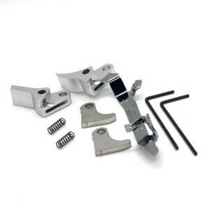 ⚡ New: MP5 Value Glock FRT V2 6061 Aluminum Trigger Bar Kit 2x Shoe (Silver Curve and Flat) Gen 1 2 3 4, 9mm, .40, .357